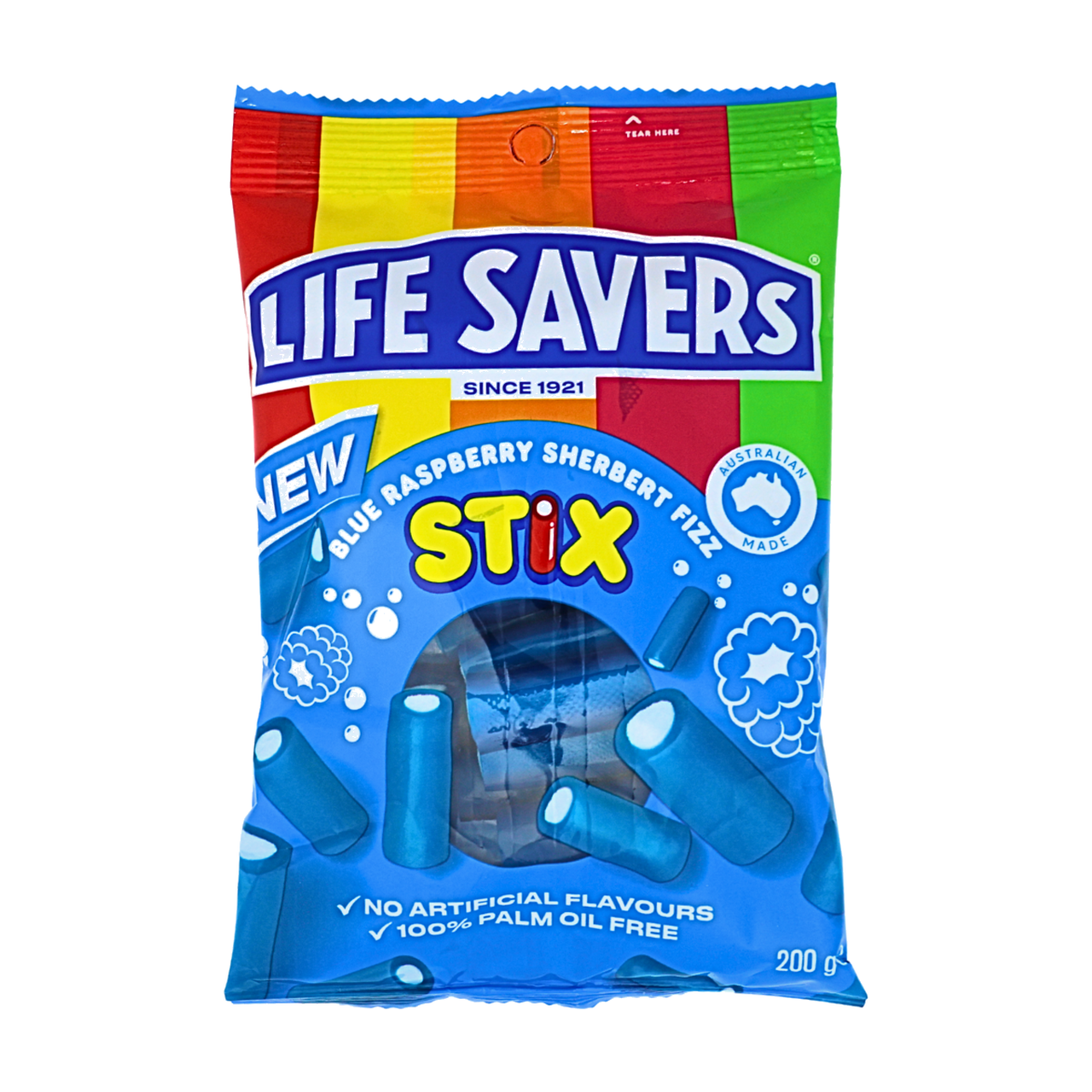 Life Savers Sherbert Fizz Stix Blue Raspberry
