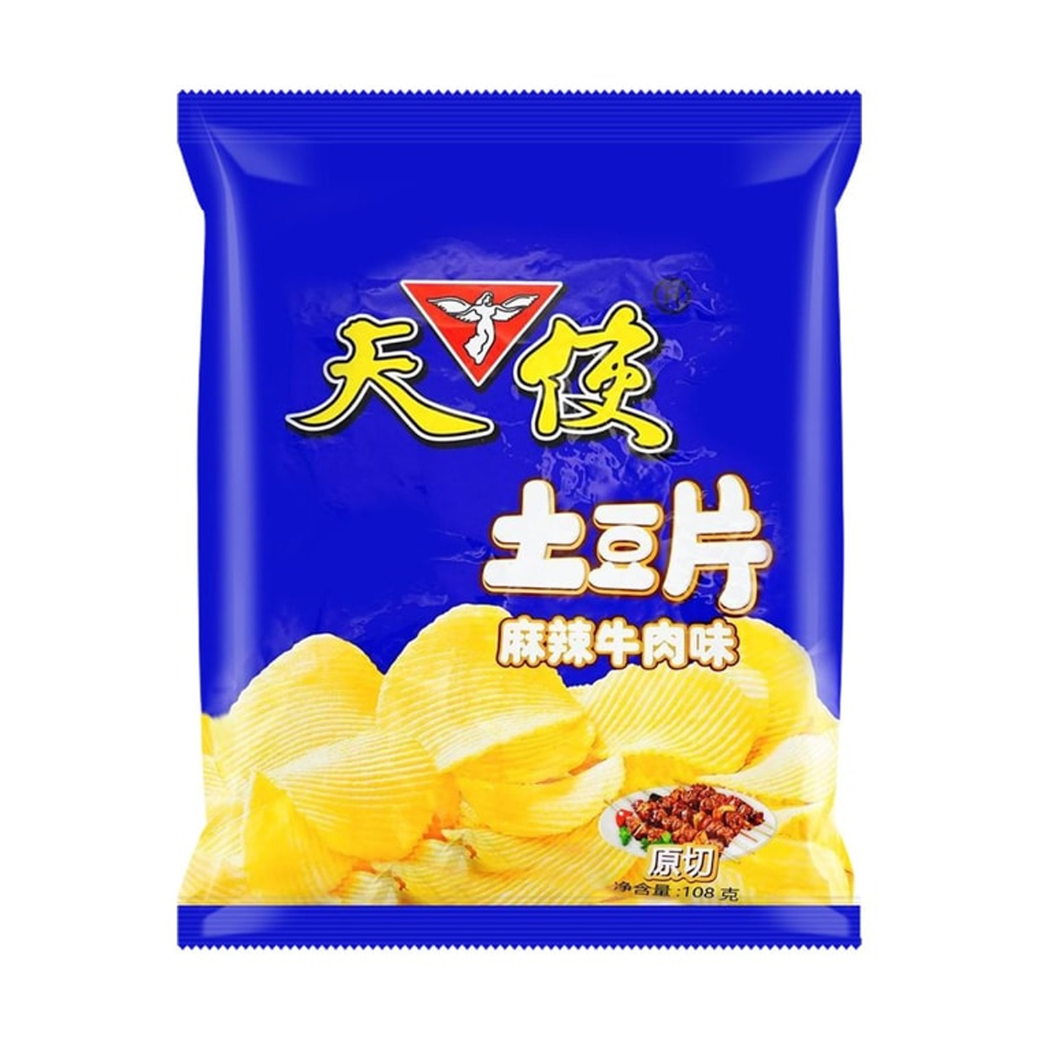 Angel Potato Chips Spicy Beef