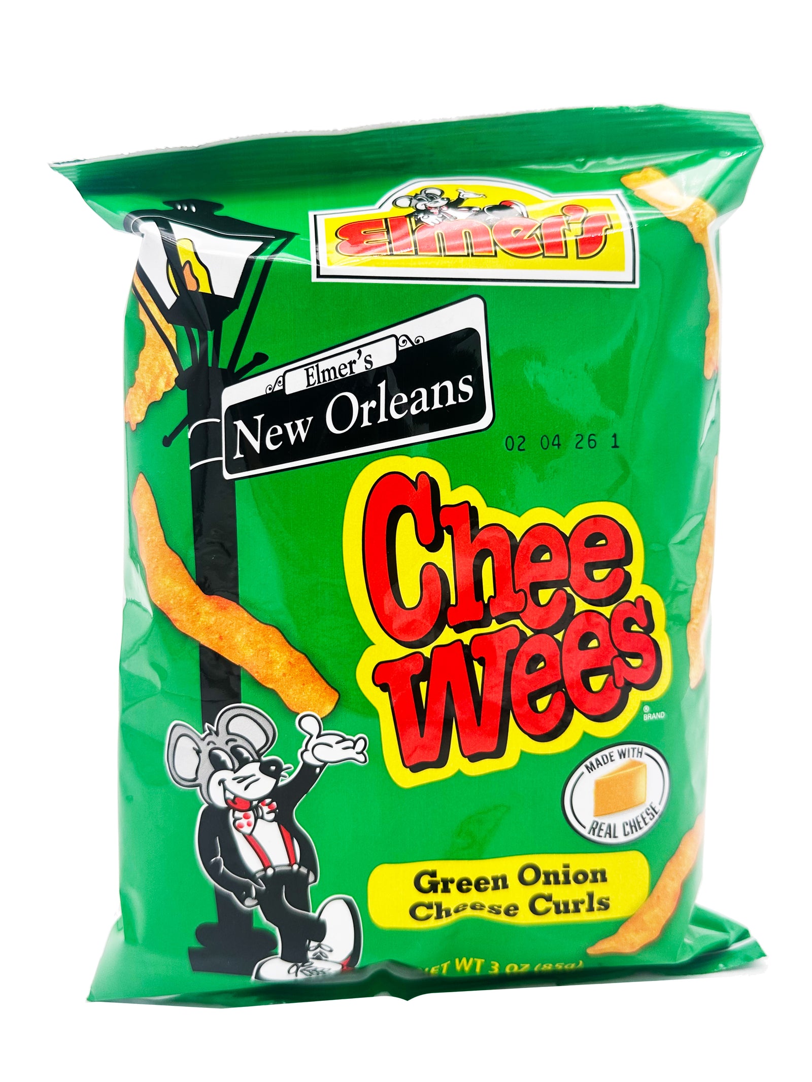 Elmer's Chee Wees Green Onion Curls