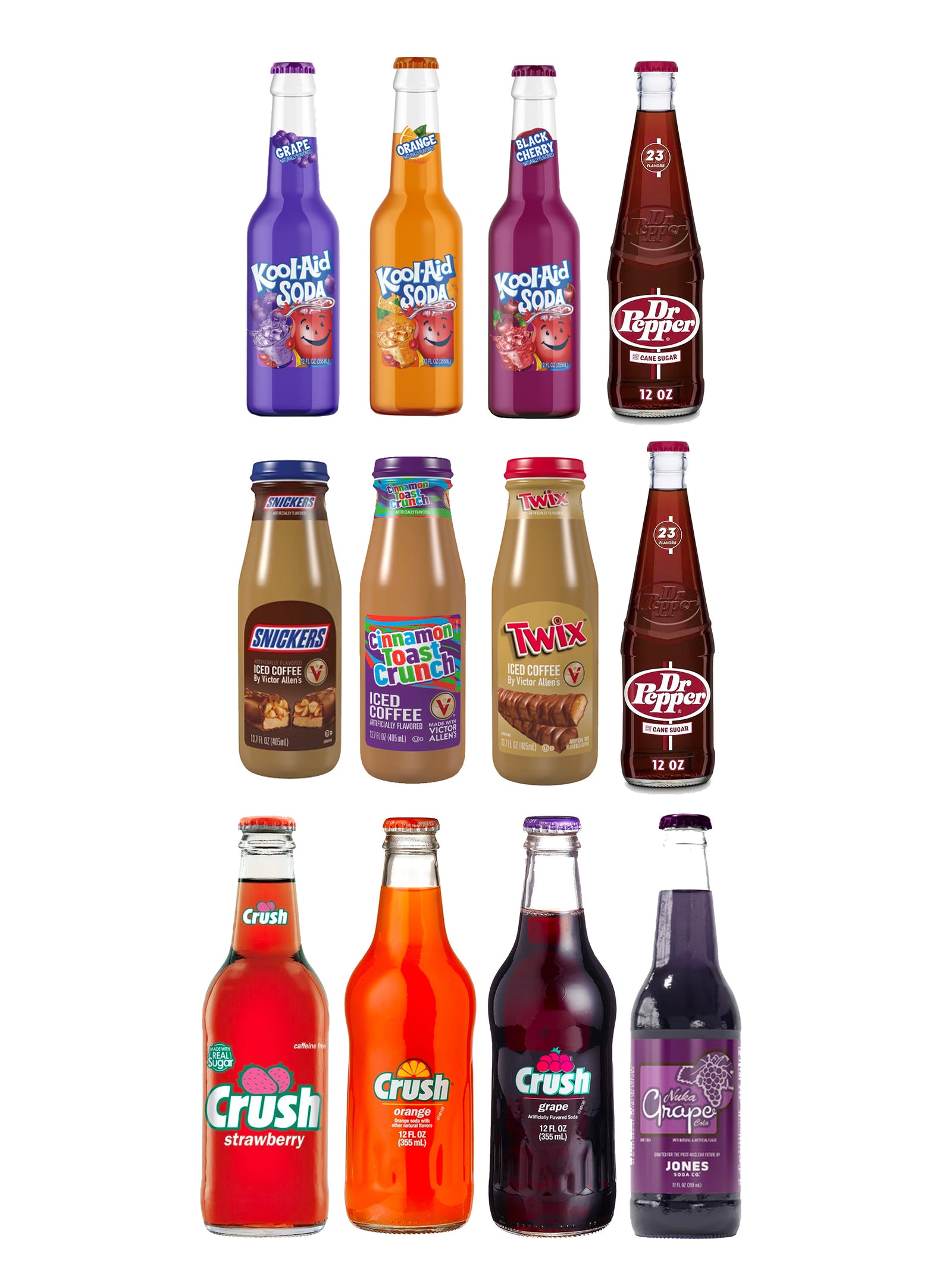 Glass Bottle Refresher's Variety Pack