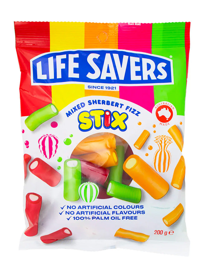 Life Savers Sherbert Fizz Stix Mixed