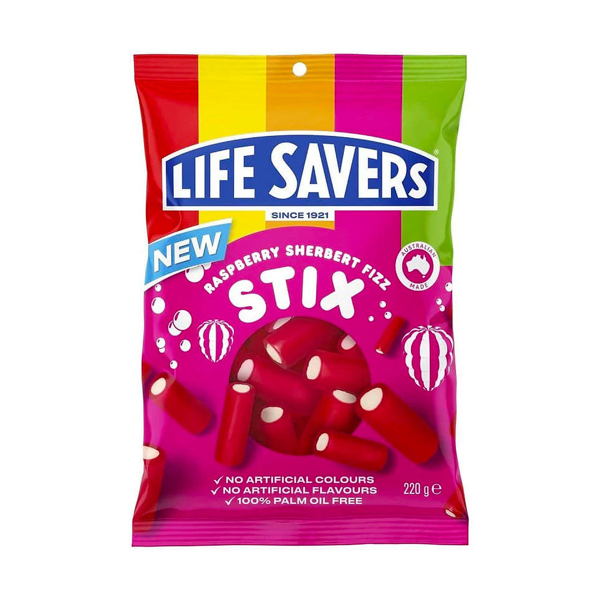 Life Savers Sherbert Fizz Stix Raspberry