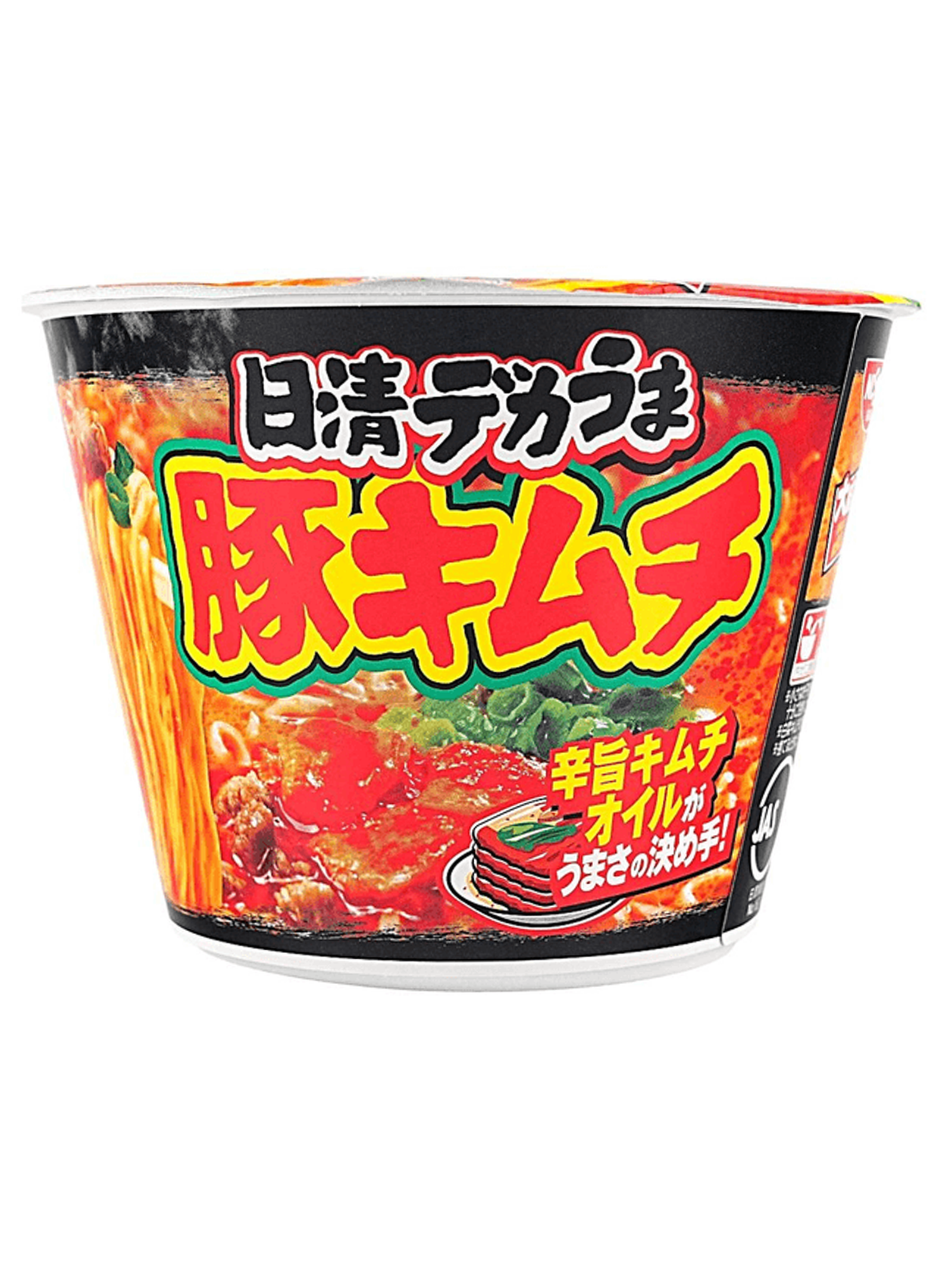 Nissin Dekauma Buta Kimchi Ramen
