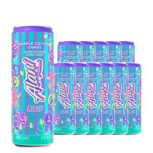 Alani Nu Energy Drink Purple Cotton Candy 12 oz Case