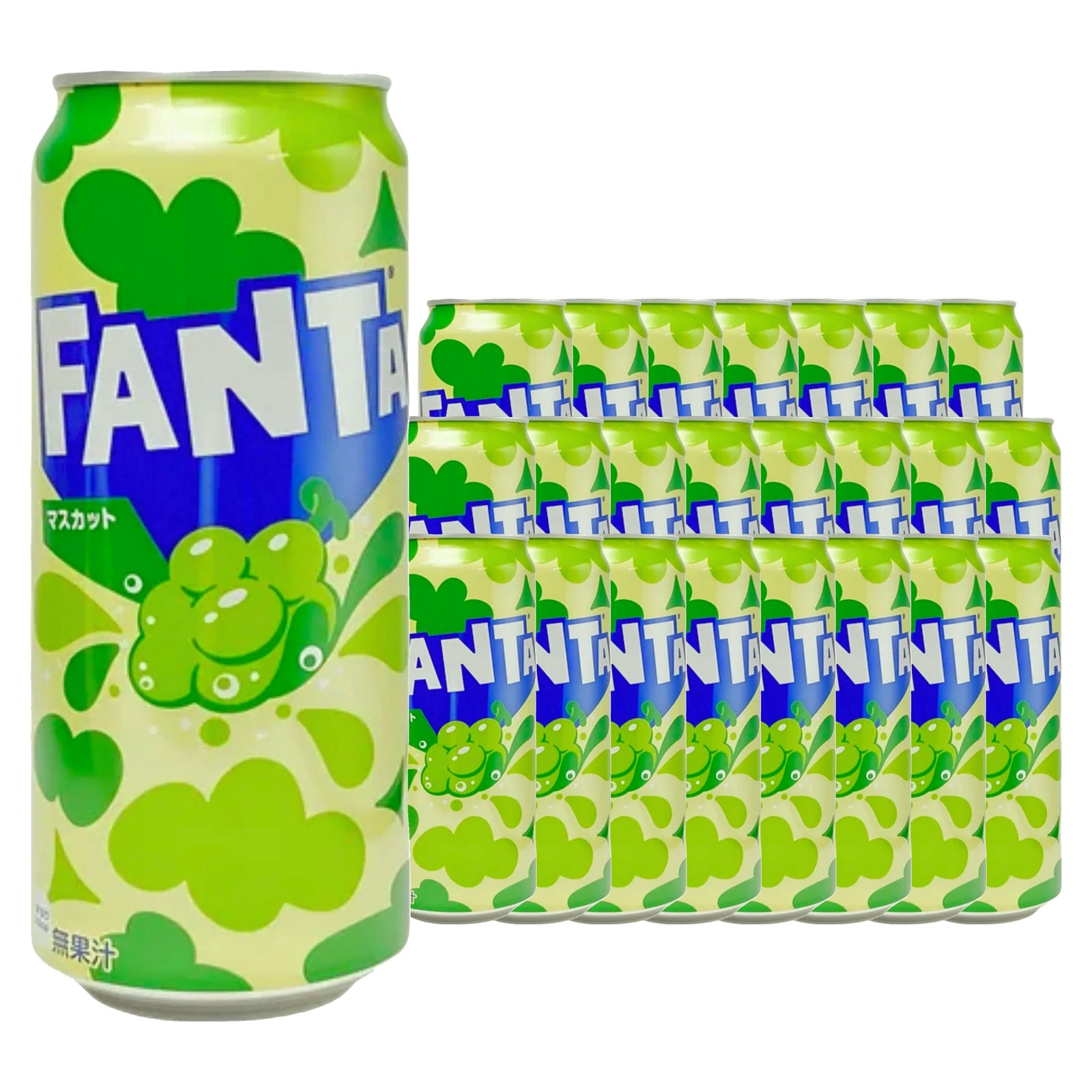 Fanta Muscat Grape 500 mL / 16.9 fl oz case of 24 aluminum cans