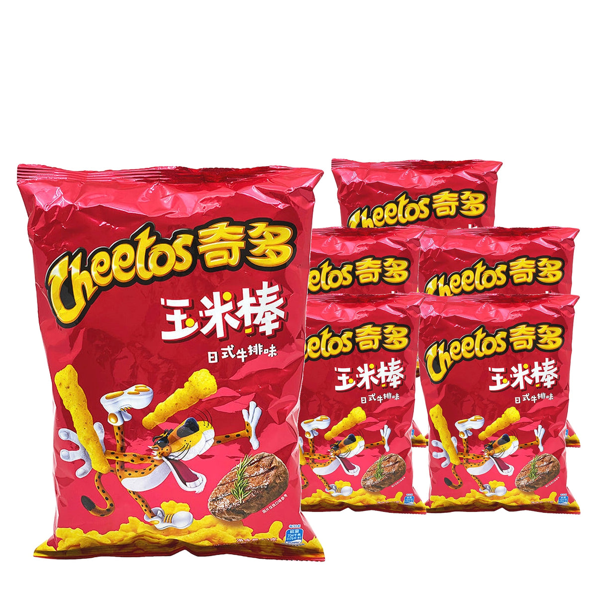 Cheetos Japanese Steak 90 g / 3.2 oz case of 6 bags