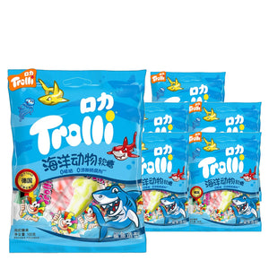 Trolli Shark Gummies 100 g / 3.5 oz case of 6 bags