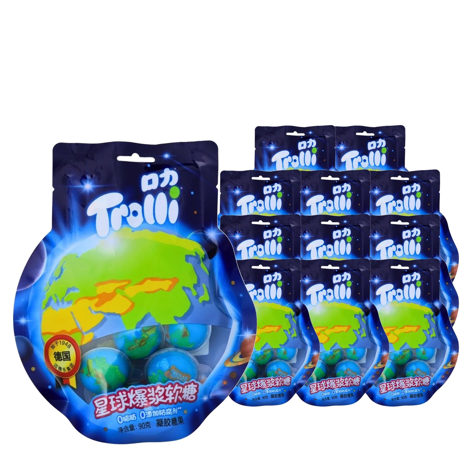 Trolli Planet Burst Gummies 90 g / 3.2 oz case of 12 bags