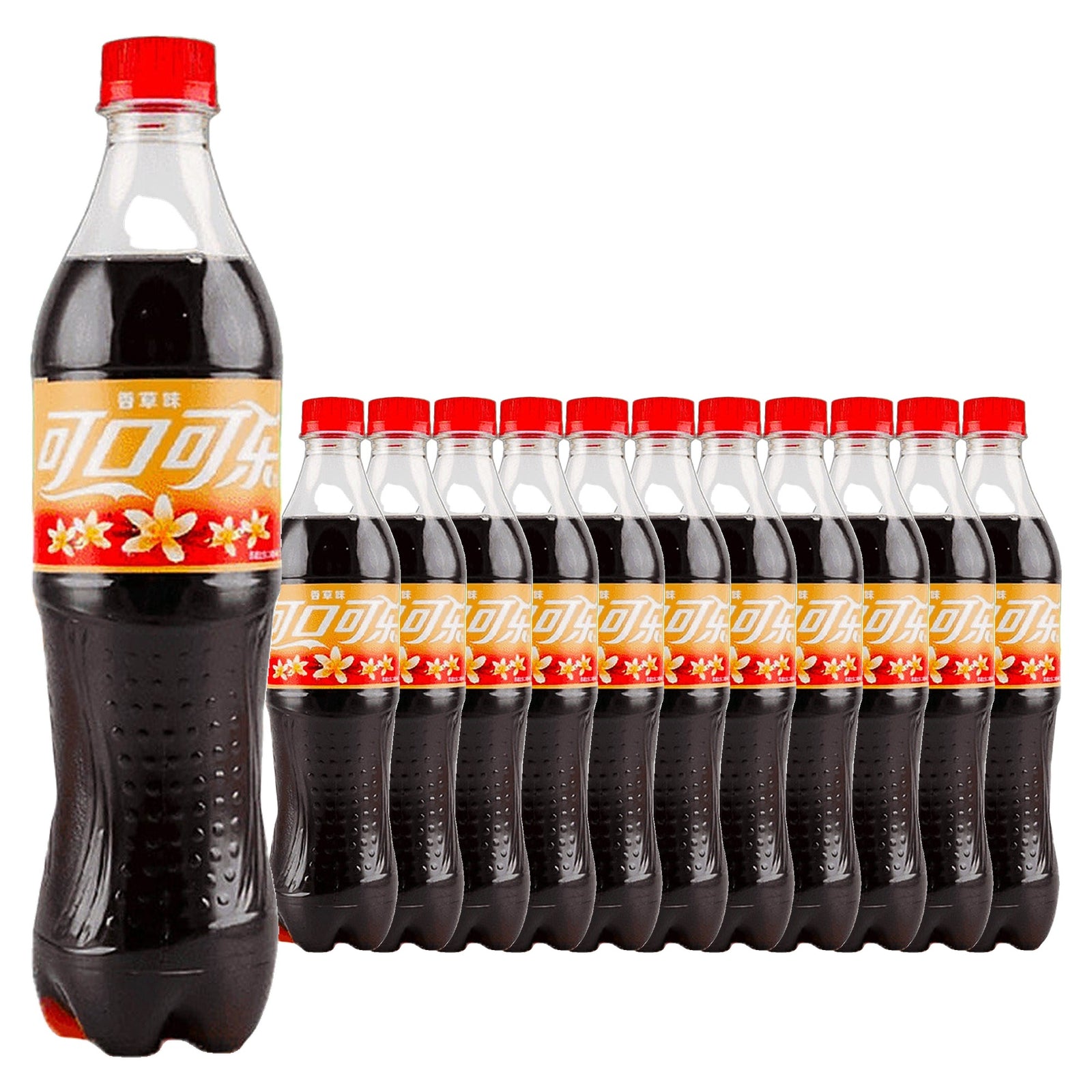 Coca-Cola Vanilla 500 mL / 16.9 fl oz case of 12 plastic bottles