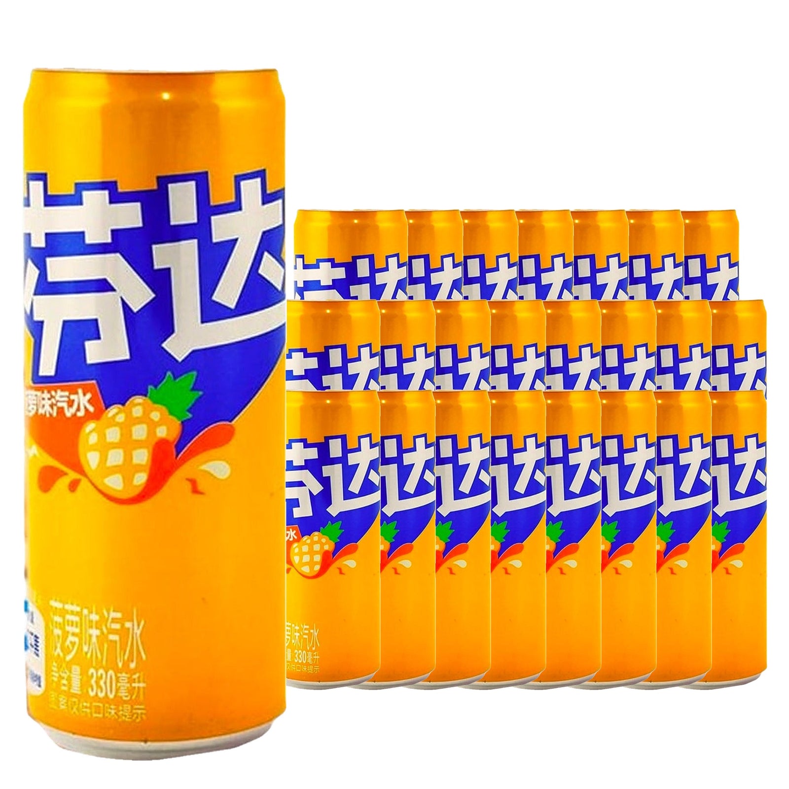 Fanta Pineapple 330 mL, 24 Pack, 24 pack
