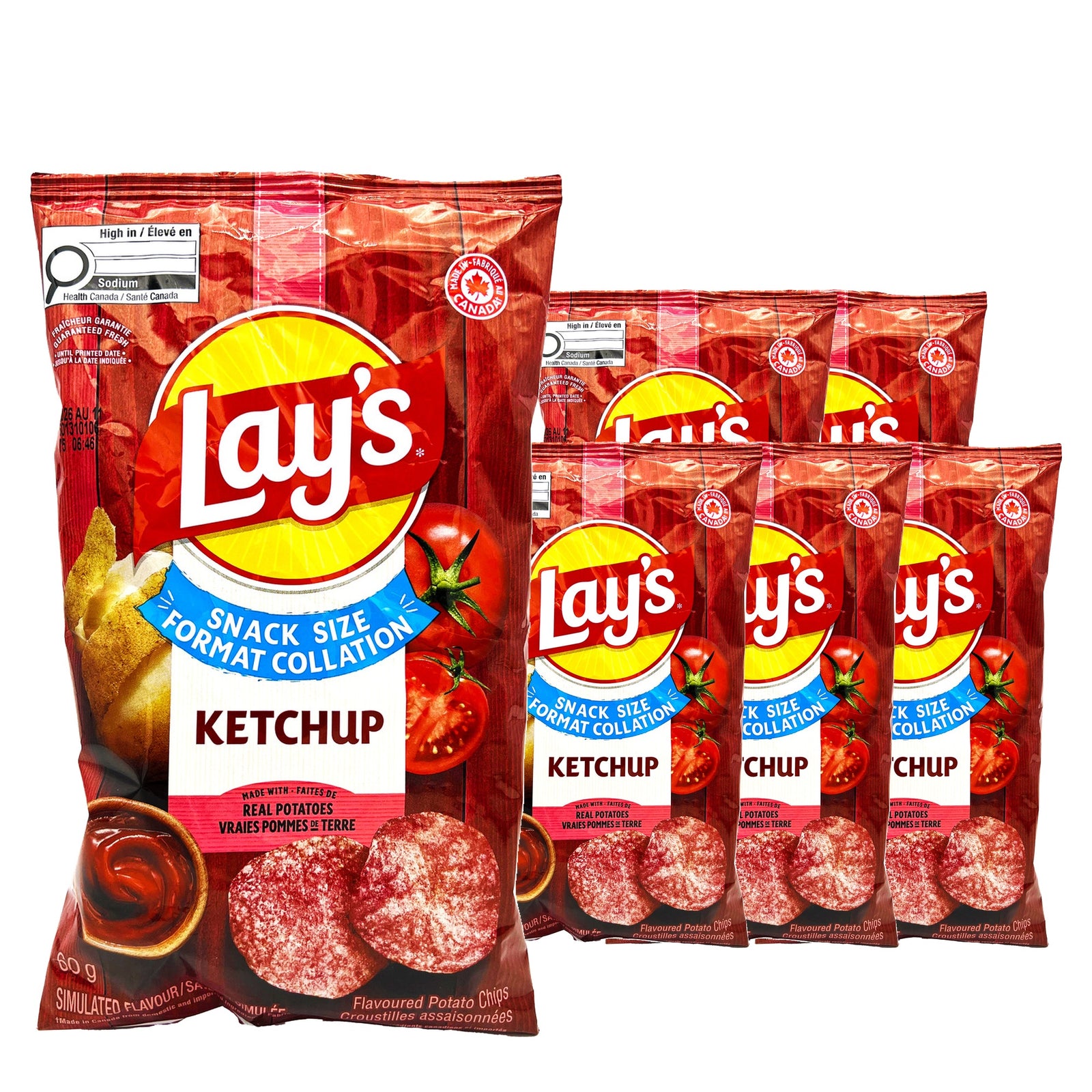 Lay's Ketchup 60 g Case, 6 pack