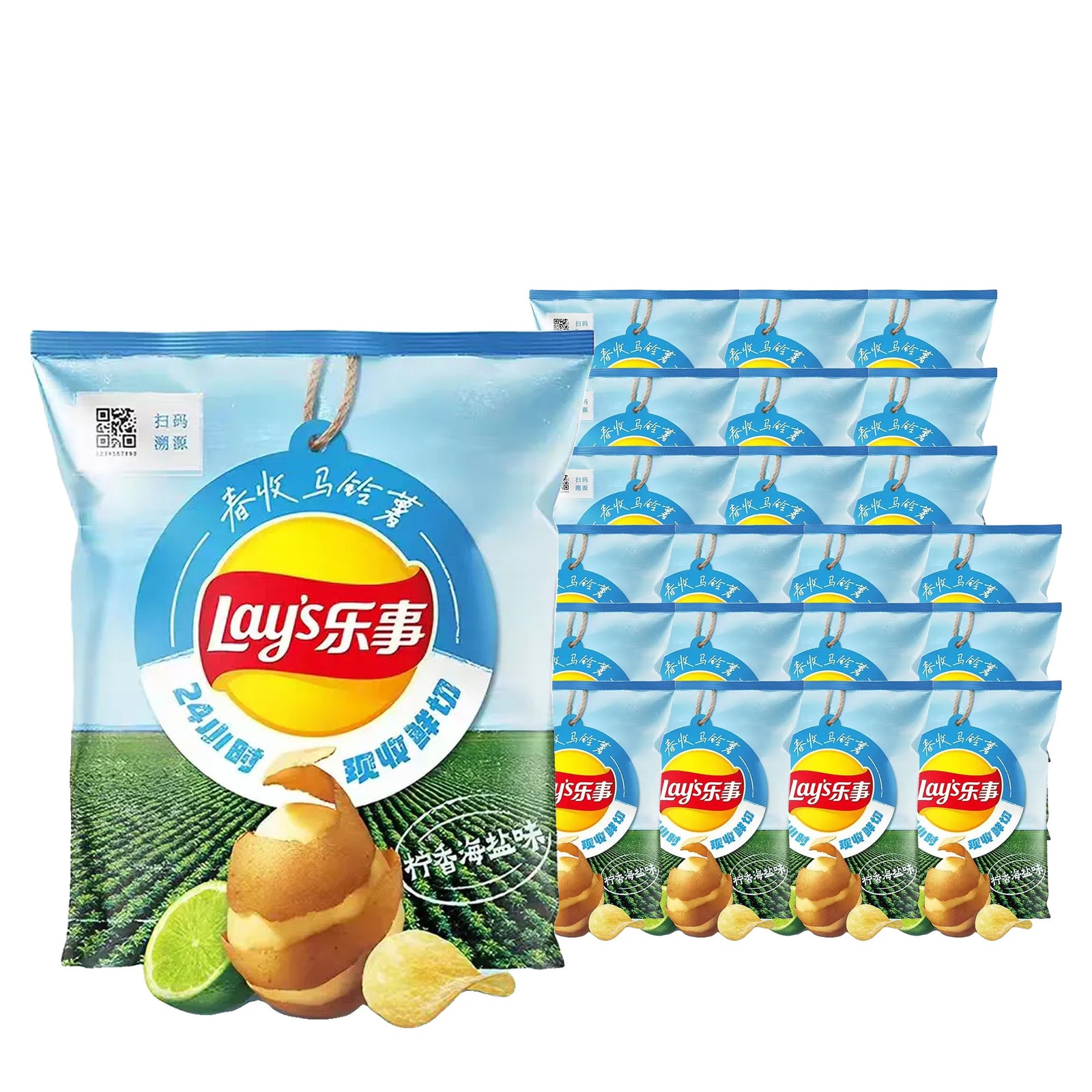 Lay's Lime Salt 70 g / 2.47 oz case of 22 bags