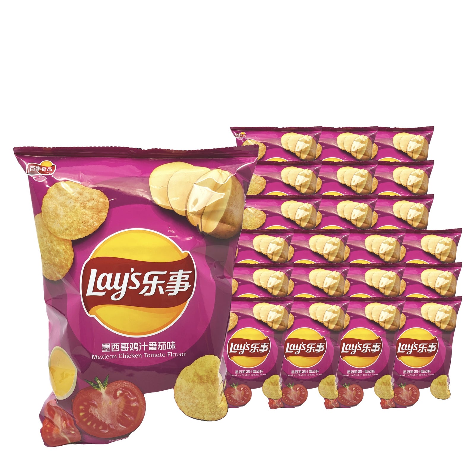 Lay's Mexican Chicken & Tomato 70 g / 2.49 oz case of 22 bags