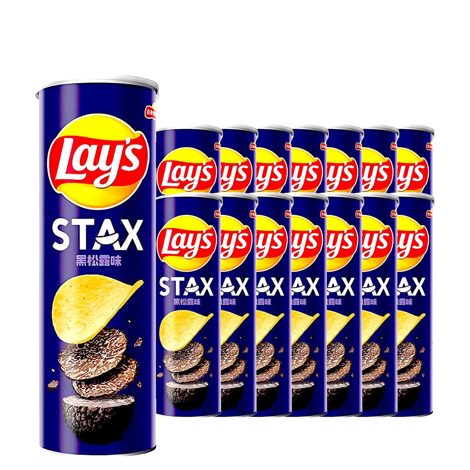Lay's Stax Truffle Black Pepper 90 g Case, 15 pack