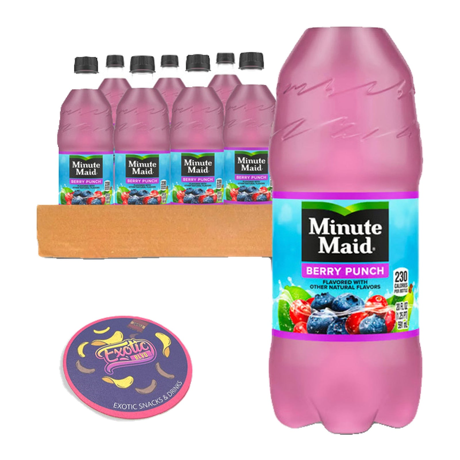 Minute Maid Berry Punch 20 oz 24 pack case pack shot