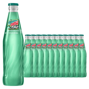 Mountain Dew Baja Tropical Lime Blast Real Sugar (Glass) 12 oz Case 12 Pack