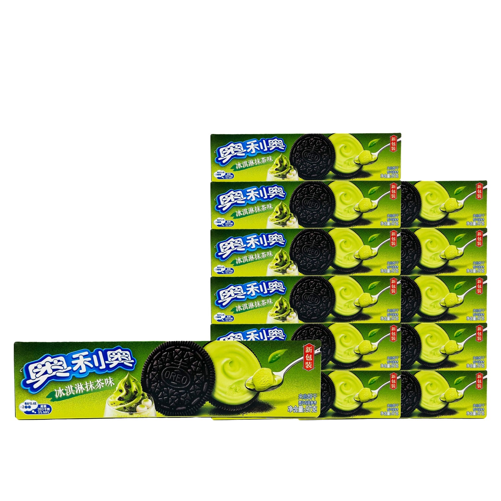 Oreo Ice Cream Matcha 97 g / 3.4 oz case of 12 boxes
