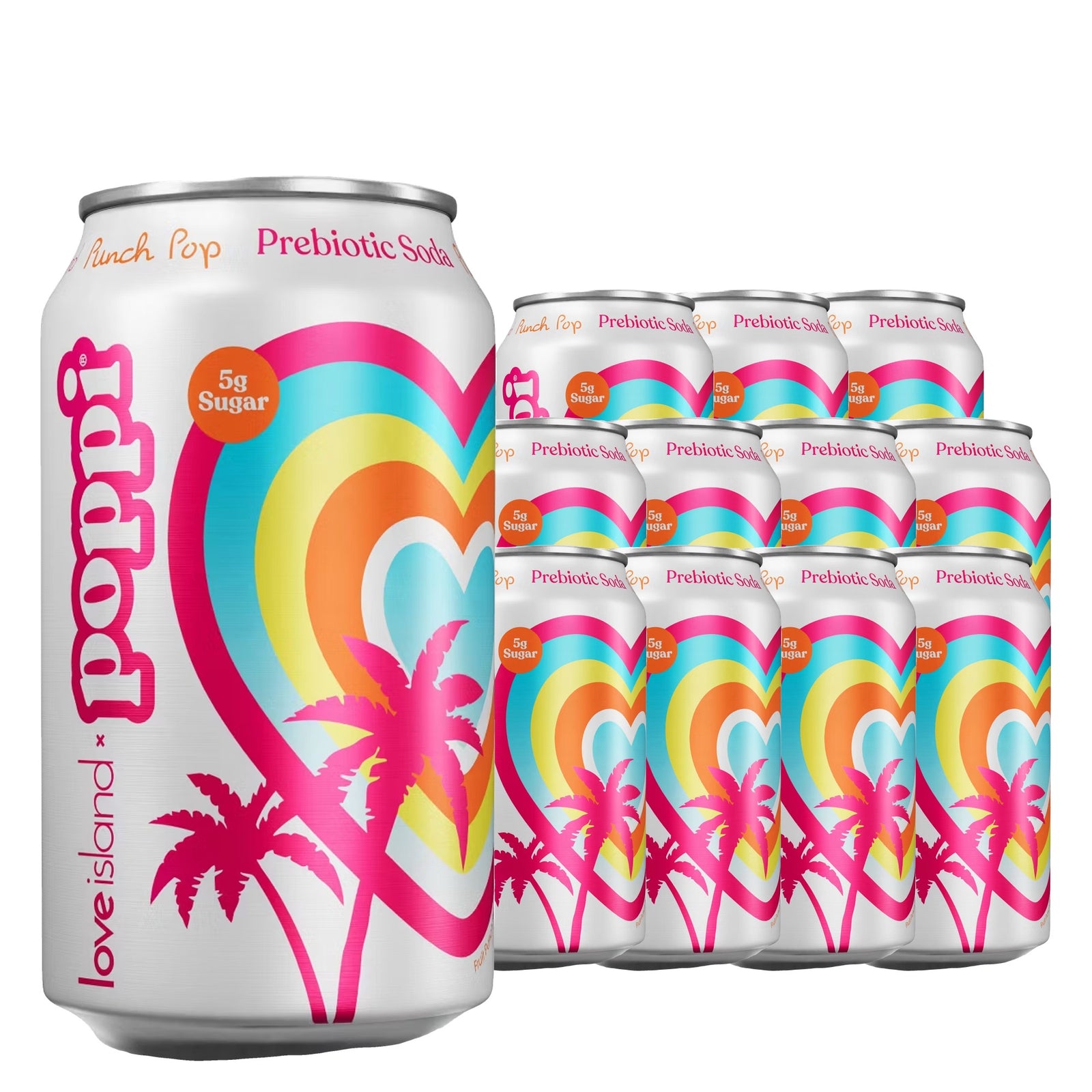 Poppi Punch Pop Prebiotic 12 oz Case