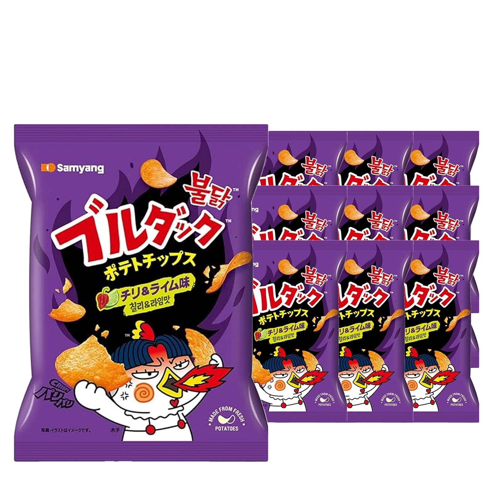 Samyang Buldak Habanero Lime 55 g Case, 10 pack