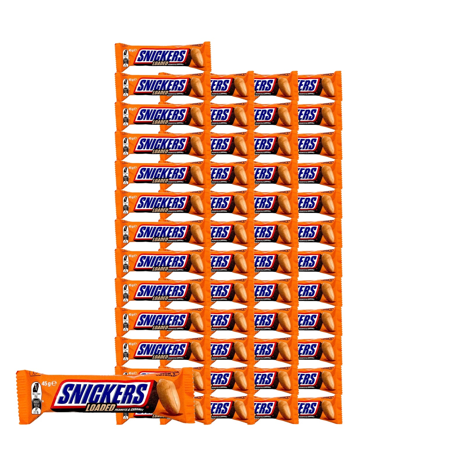 Snickers Loaded Caramel Peanuts 45 g / 1.6 oz case of 50 bars