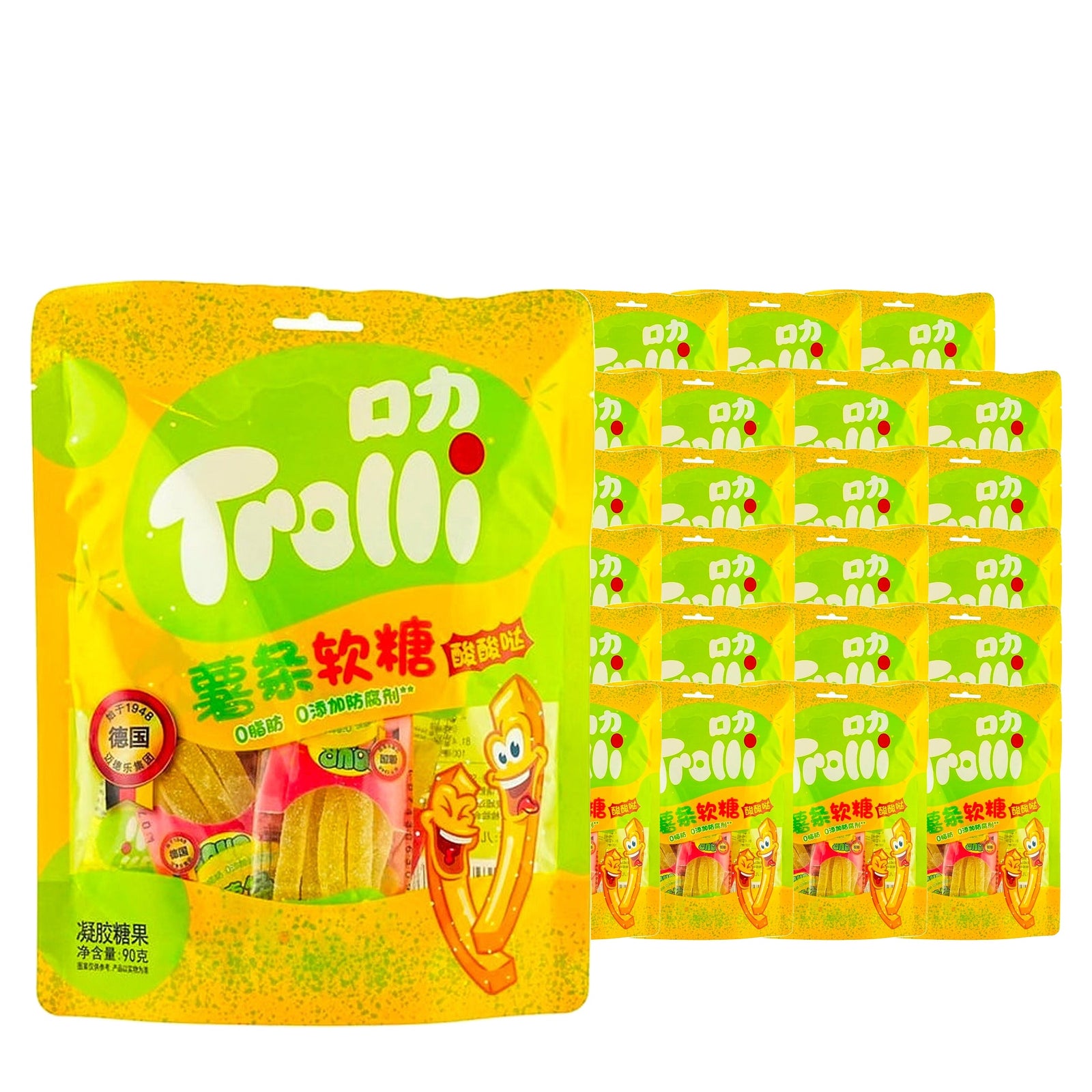 Trolli Gummy Fries 90 g / 3.2 oz case of 24 bags