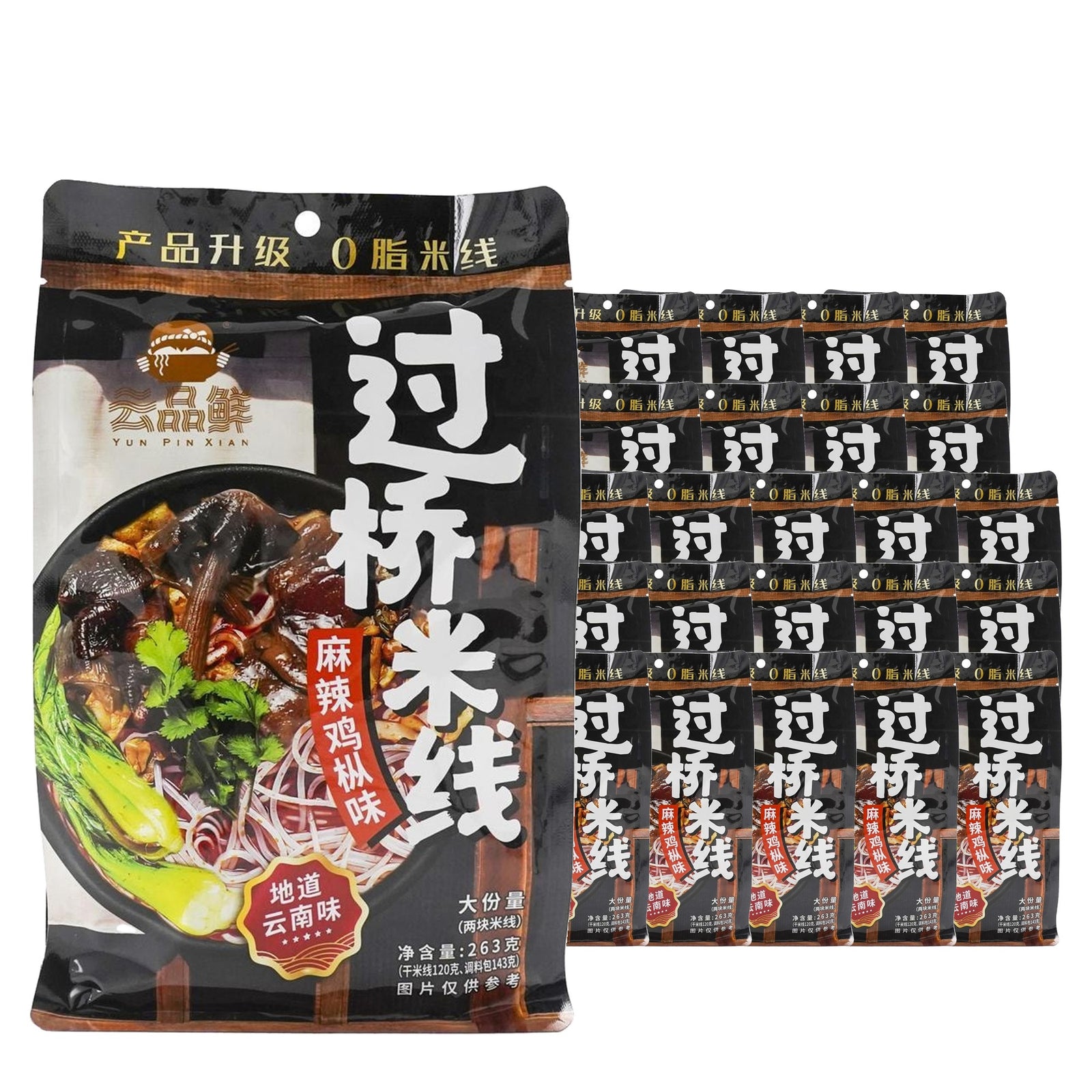Yun Pin Xian Spicy Mushroom Noodle Soup 263 g / 9.3 oz case of 24 bags