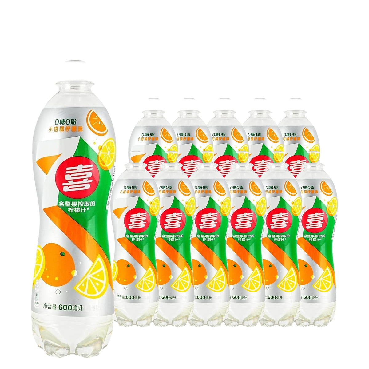7up Citrus Lemon 600 mL / 20.3 fl oz case of 12 bottles
