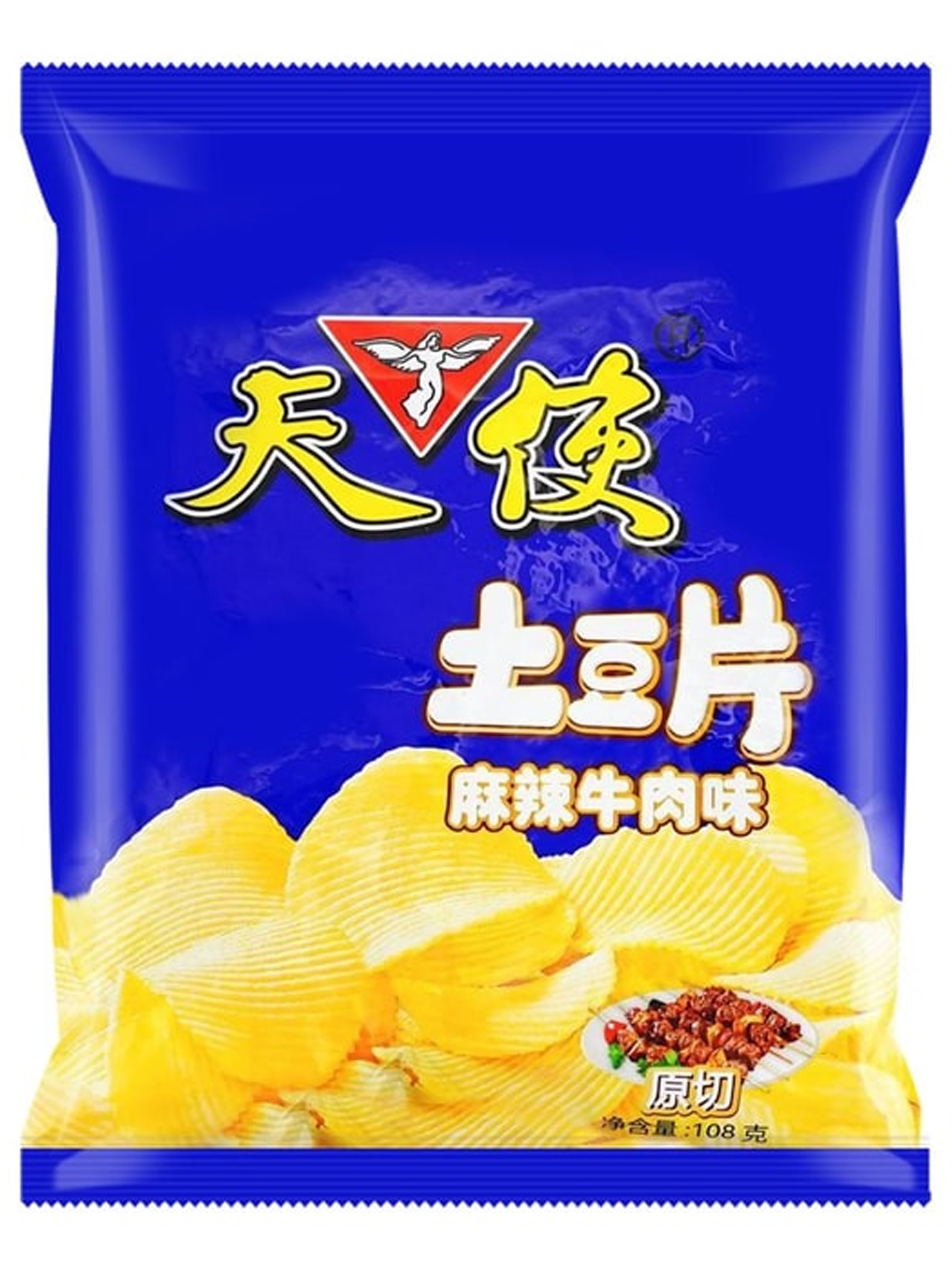 Angel Potato Chips Spicy Beef