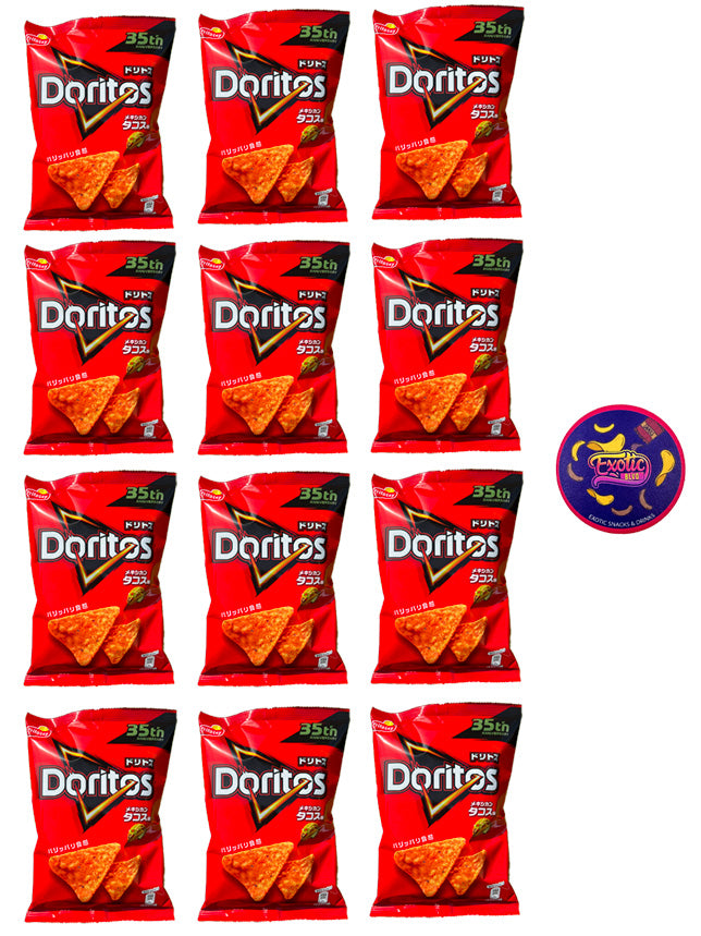 Doritos Mexican Tacos 60g 12 Pack with Coaster