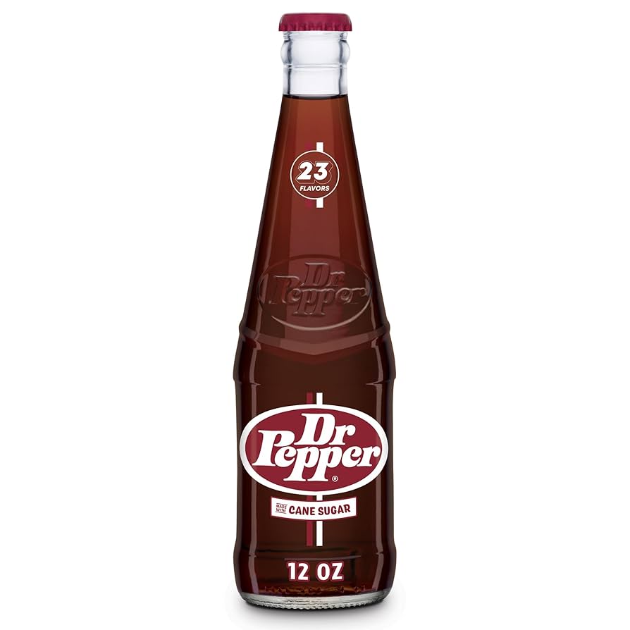 Dr Pepper Real Pure Cane Sugar 12oz