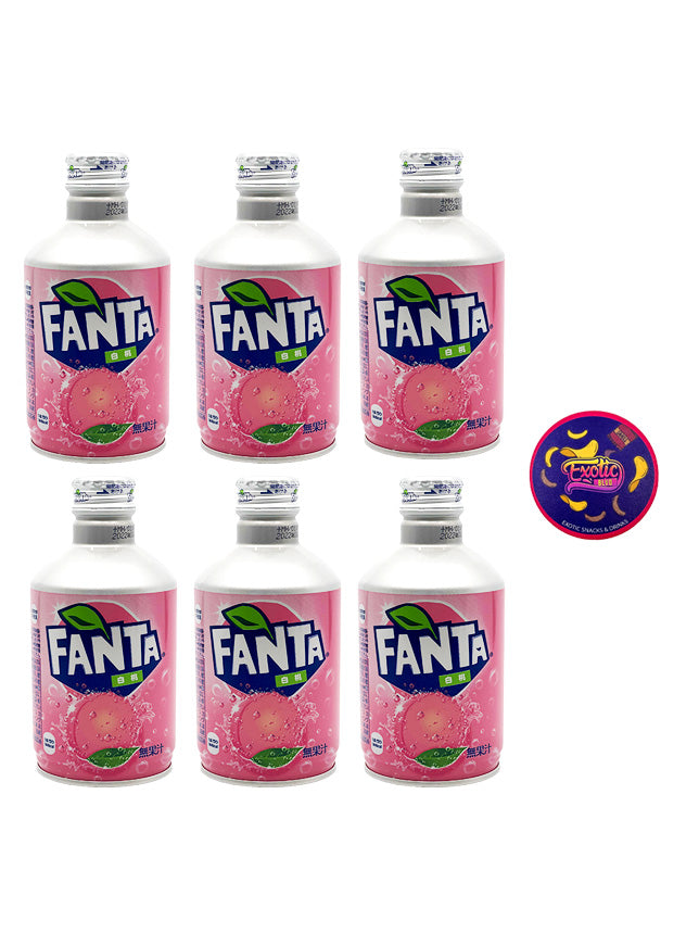 Fanta White Peach 300ml 6 pack with Coaster (AMZ)