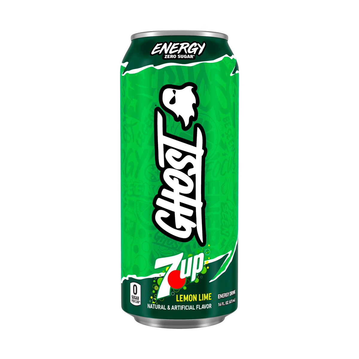 Ghost Zero Sugar 7up Lemon Lime Energy Drink