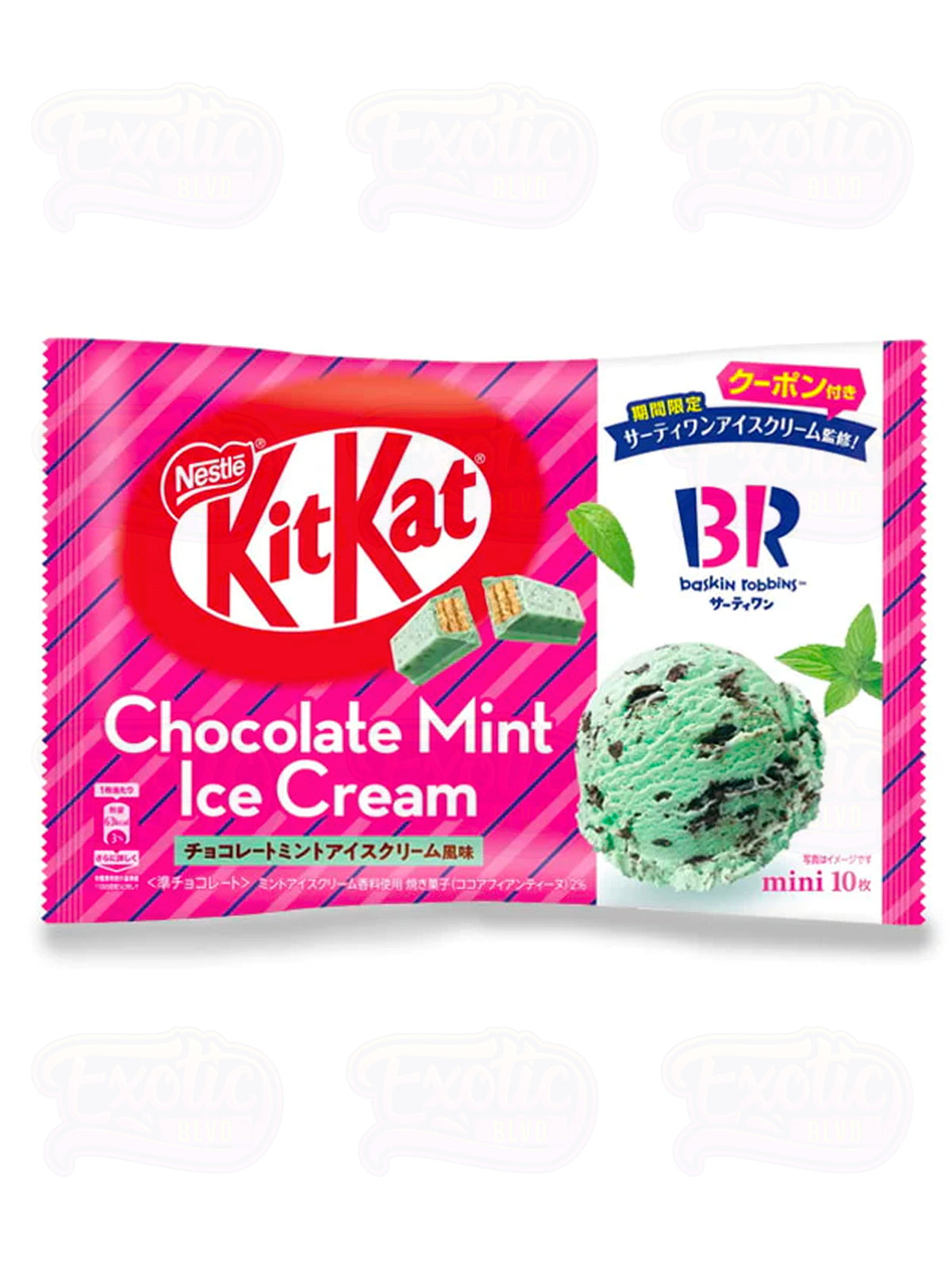 Kit Kat Baskin Robbins Mint Chocolate Chip Ice Cream Exotic Blvd