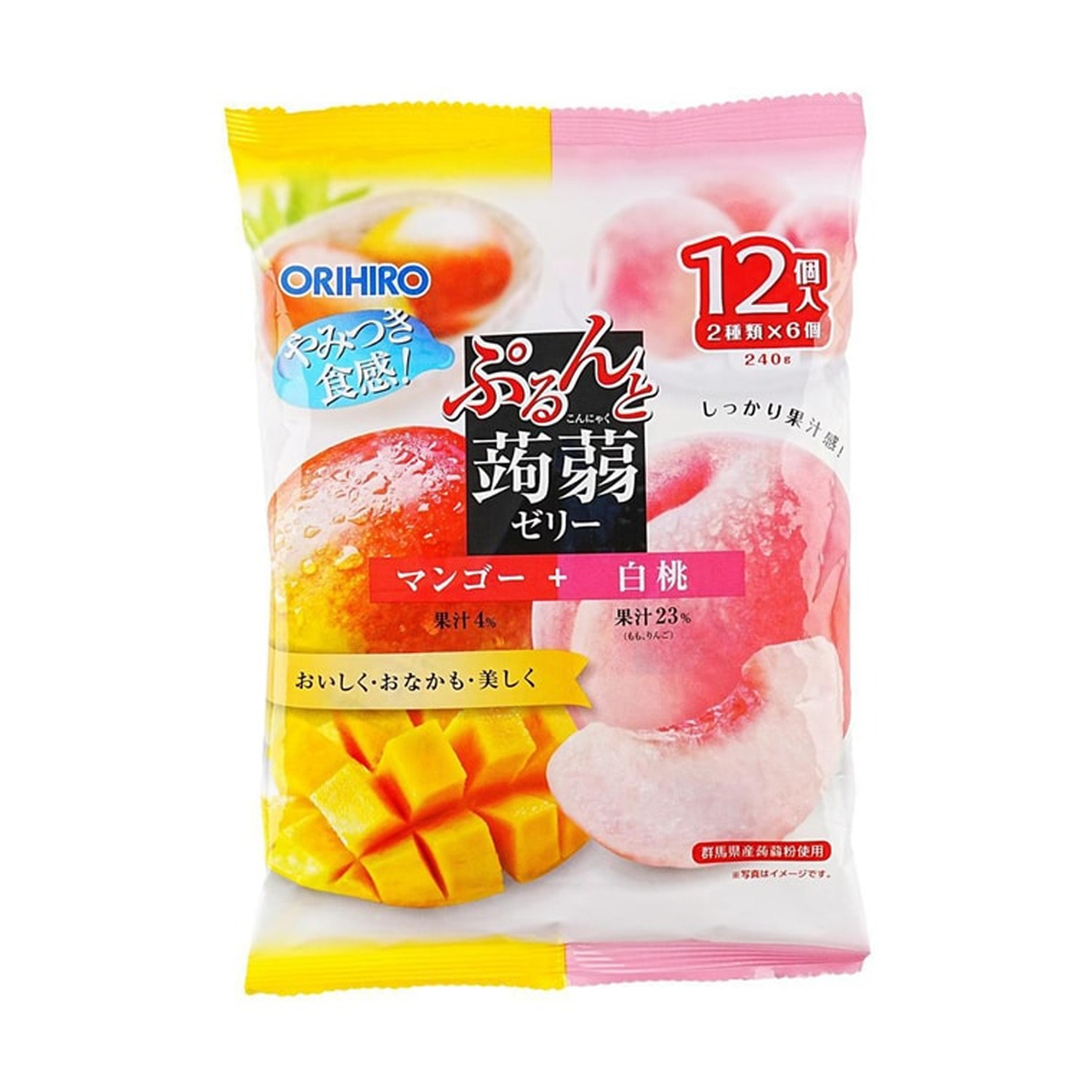 ORIHIRO Konjac Mango &amp; White Peach Jelly