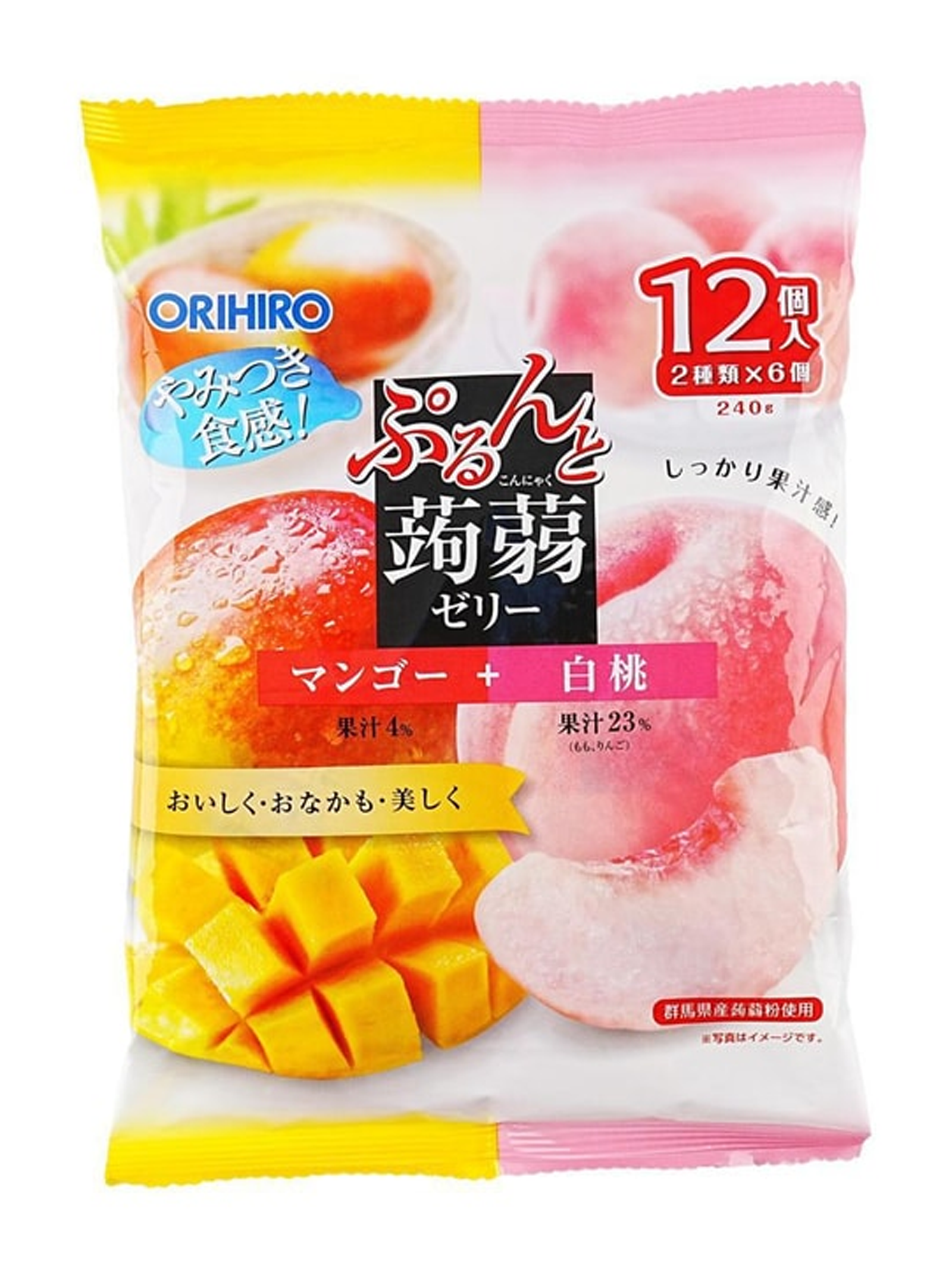 ORIHIRO Konjac Mango & White Peach Jelly