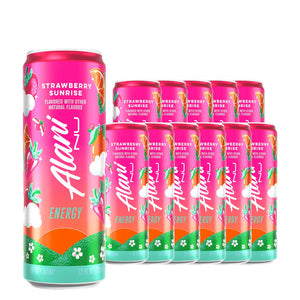 Alani Nu Energy Drink Strawberry Sunrise 12 oz Case