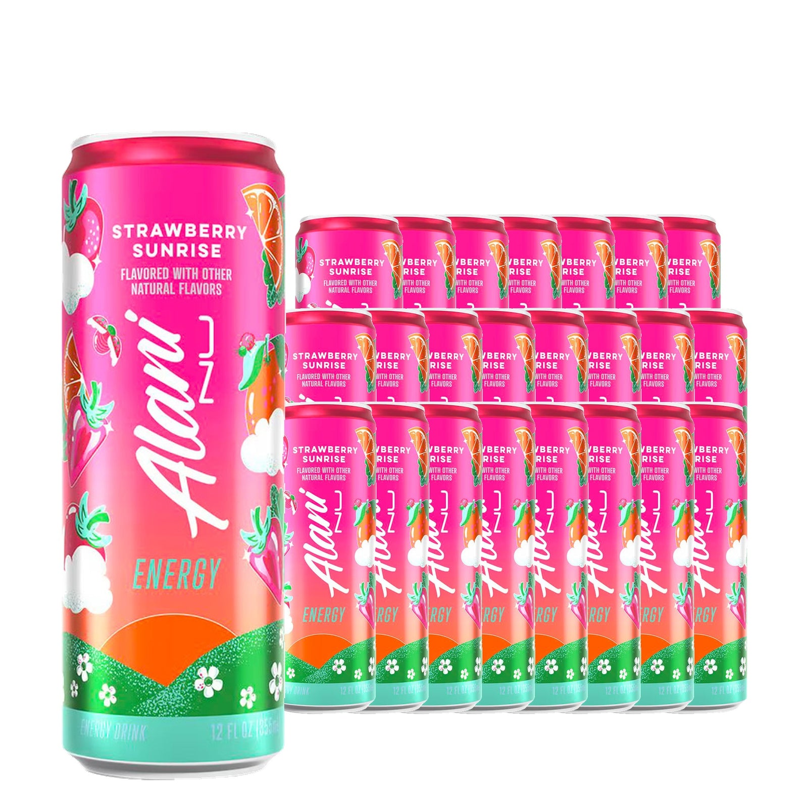 Alani Nu Energy Drink Strawberry Sunrise 12 oz Case