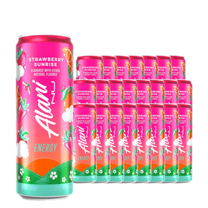 Alani Nu Energy Drink Strawberry Sunrise 12 oz Case 24 Pack