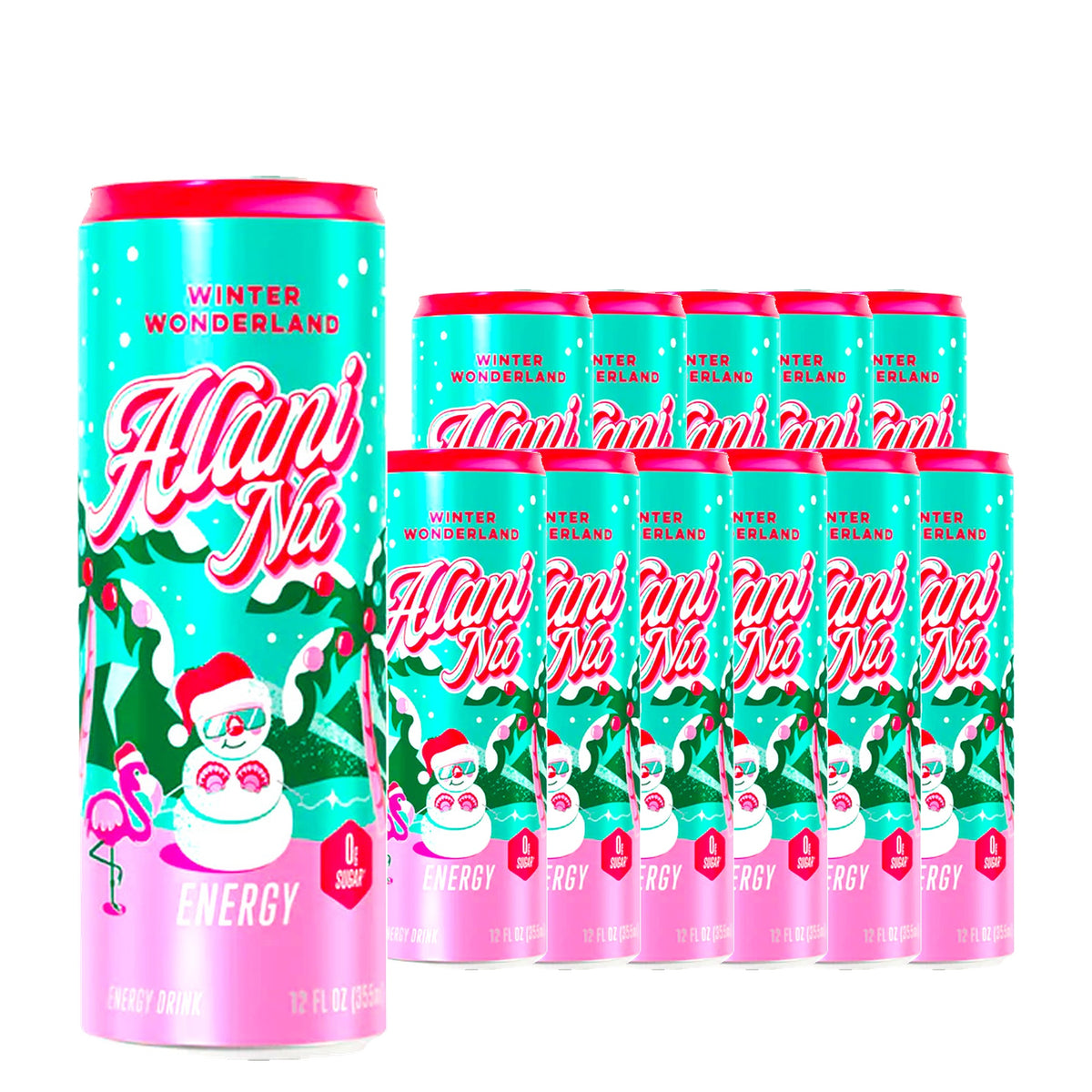 Alani Nu Energy Drink Winter Wonderland 12 oz Case