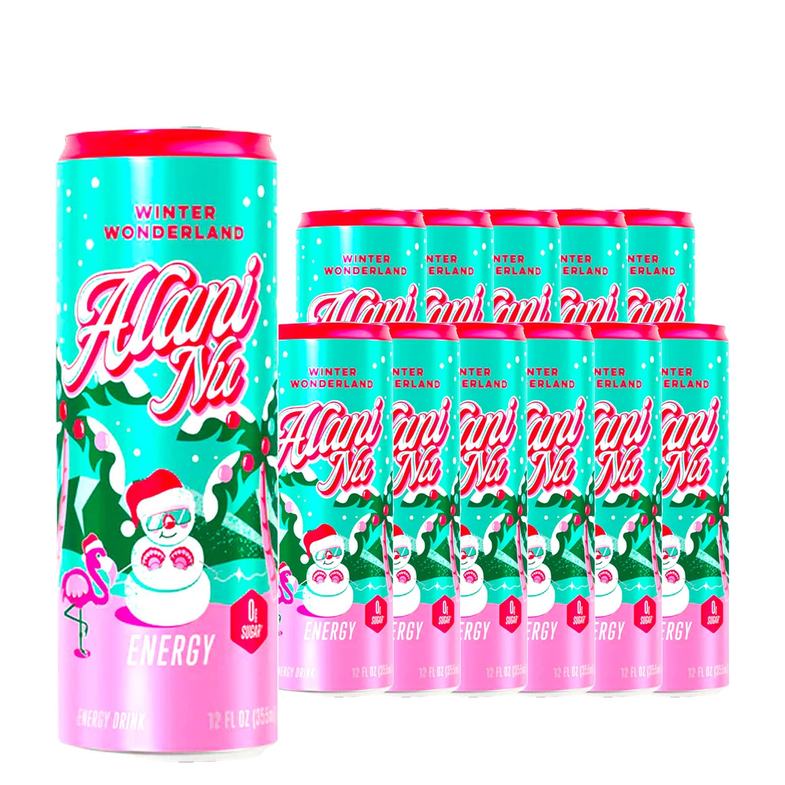 Alani Nu Energy Drink Winter Wonderland 12 oz Case