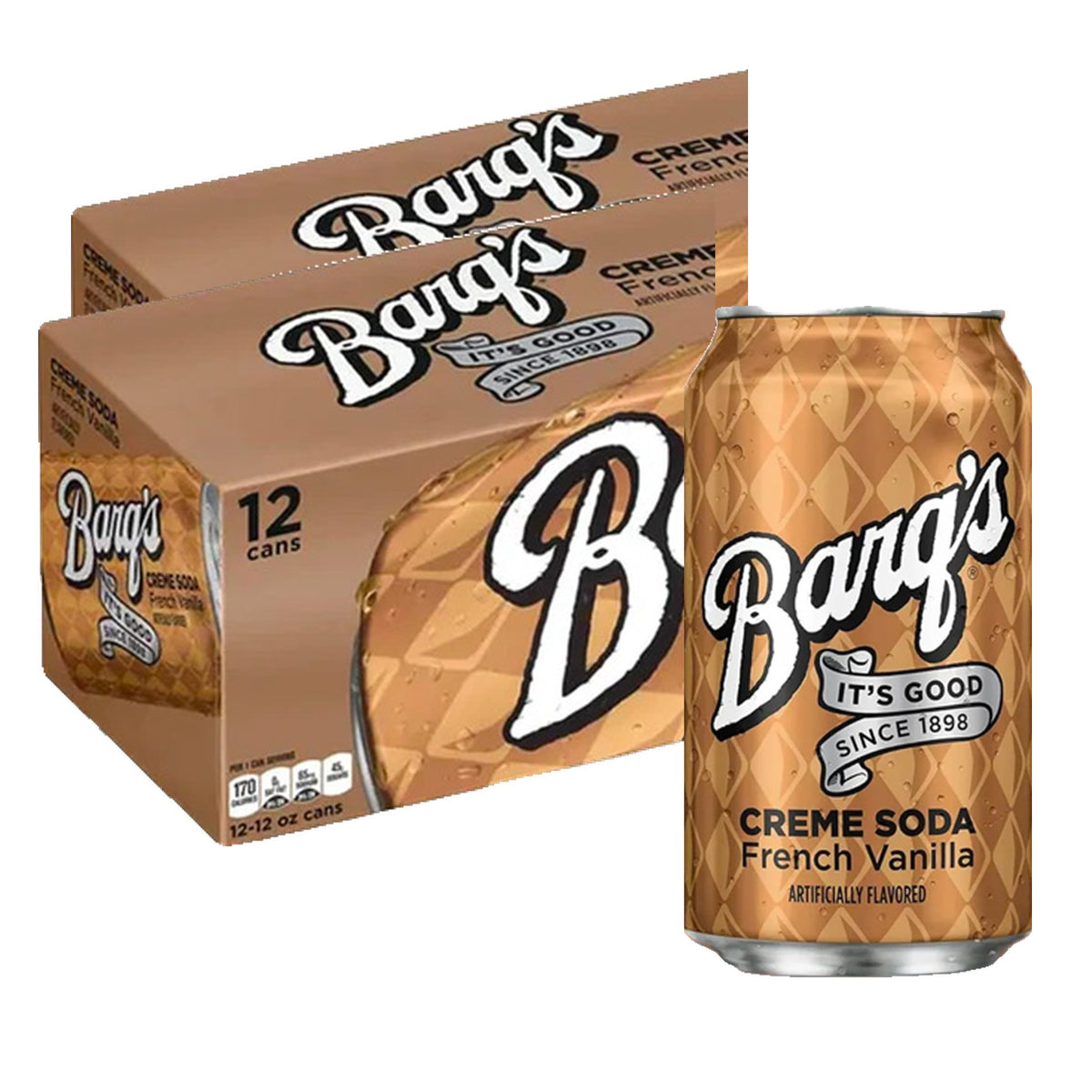 Barq's French Vanilla Cream 12 oz Case 24 Pack