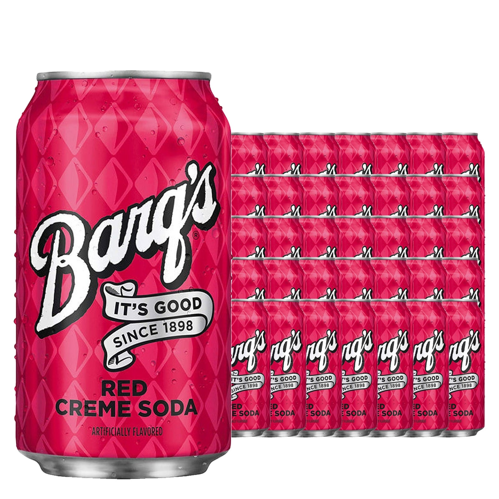 Barq's Red Creme Soda 355 mL / 12 fl oz case of 36 cans