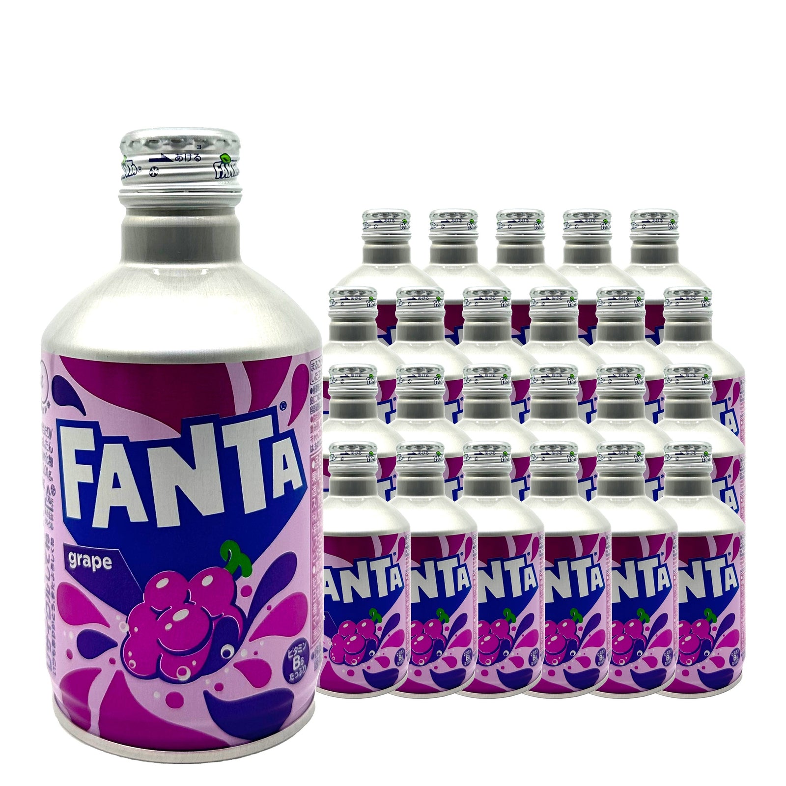 Fanta Grape 300 mL / 10.1 fl oz case of 24 aluminum bottle cans