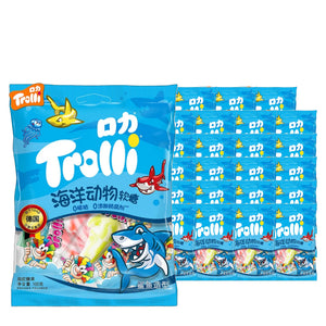Trolli Shark Gummies 100 g / 3.5 oz case of 24 bags