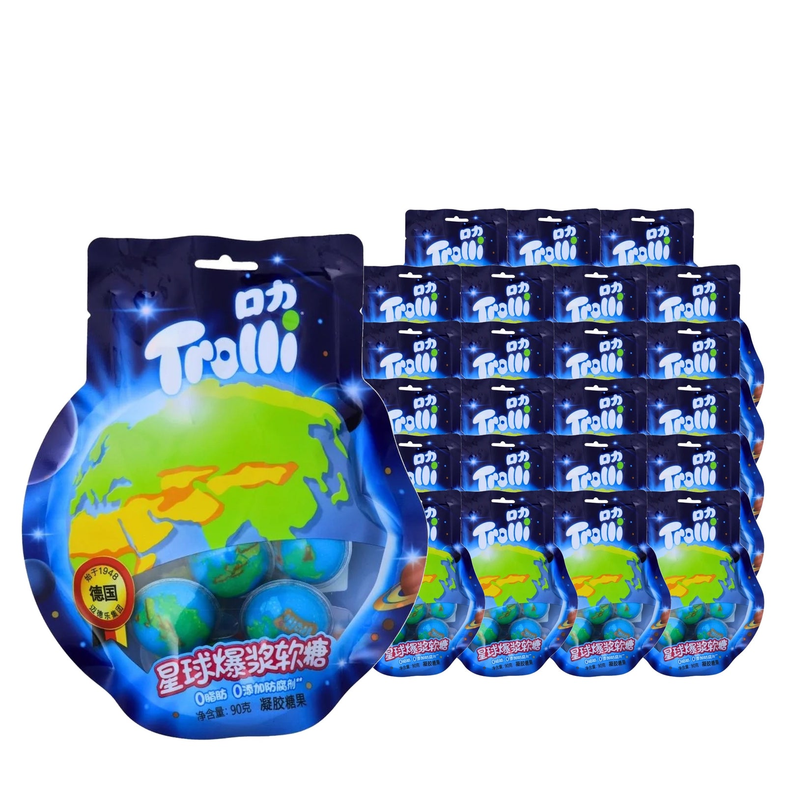 Trolli Planet Burst Gummies 90 g / 3.2 oz case of 24 bags