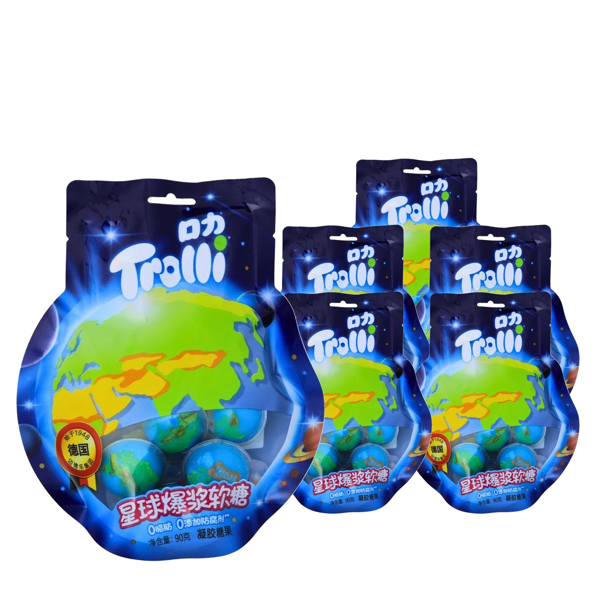 Trolli Planet Burst Gummies 90 g / 3.2 oz case of 6 bags