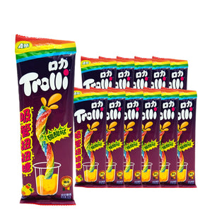 Trolli Rainbow Twisty Straws 40 g / 1.4 oz case of 12 bags