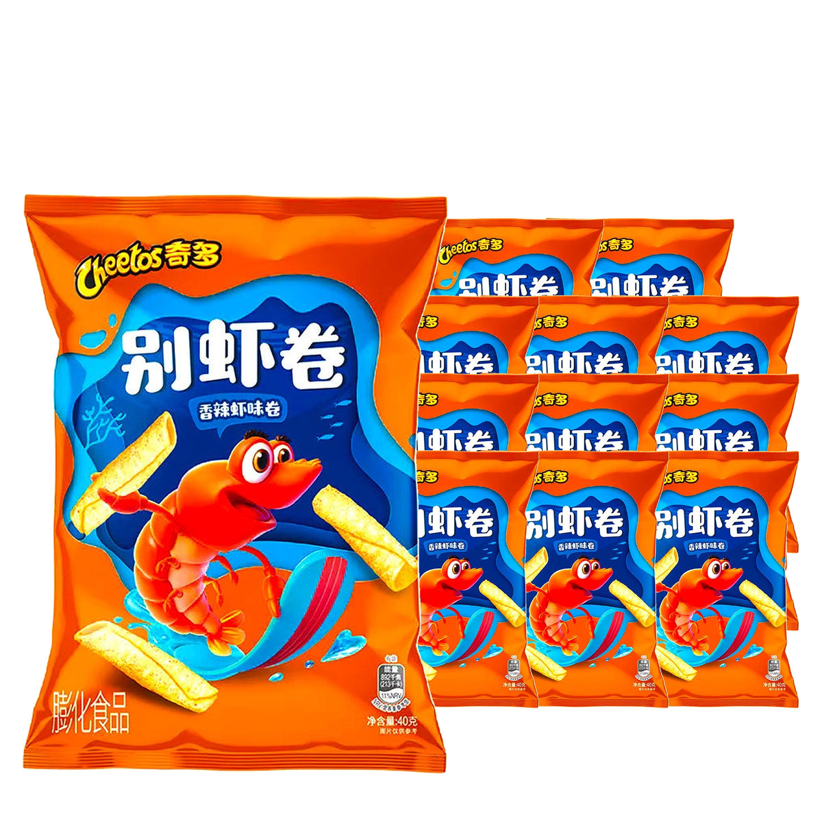 Cheetos Spicy Shrimp Rolls 70 g / 2.5 oz case of 12 bags
