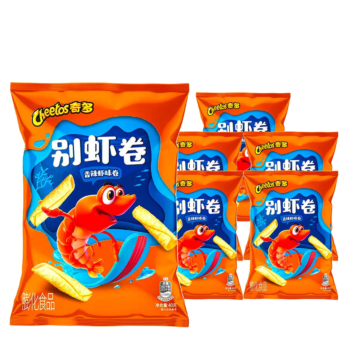 Cheetos Spicy Shrimp Rolls 70 g / 2.5 oz case of 6 bags