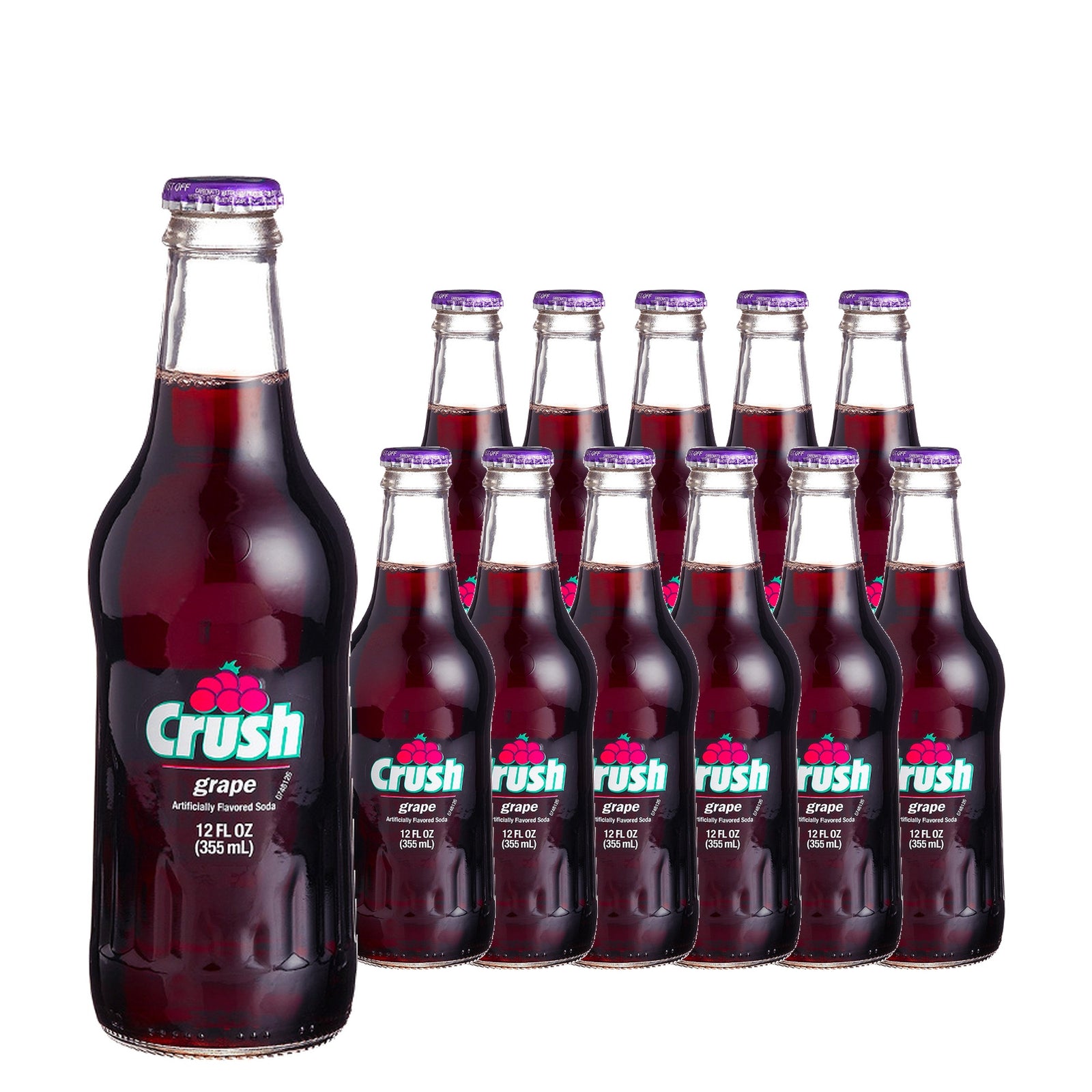Crush Grape 12oz / 355ml case of 12 glass bottles